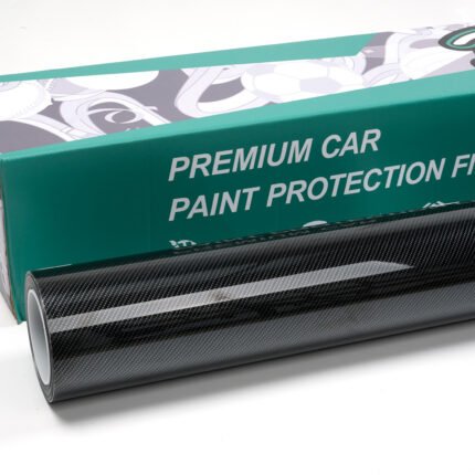 Black Silver Carbon Fiber Vinyl Wrap