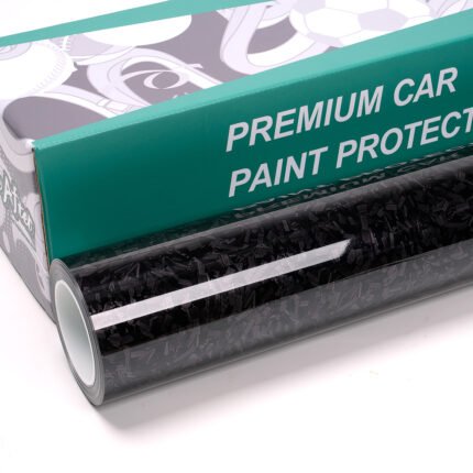 Black Forged Carbon Fiber Vinyl Wrap