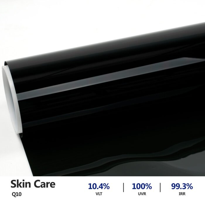 Dark Black 100% UVR Skin Care Nano Ceramics (Q10) Car Window Tint Film