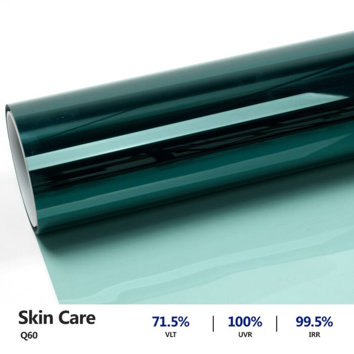Bluish Green 100% UVR Skin Care Nano Ceramics (Q60) Car Window Tint Film