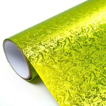Ghost Spiral Lemon Green (BA-Q-026) Vinyl Wrap