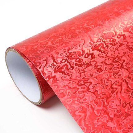 Matte Ghost Spiral Red (BA-Q-021) Vinyl Wrap