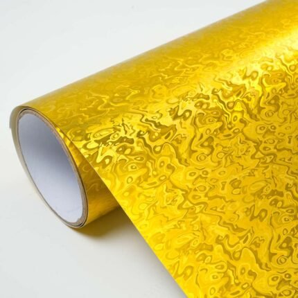 Matte Ghost Spiral Gold (BA-Q-022) Vinyl Wrap